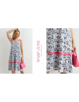 LOLA Print Dress - White