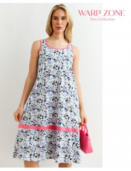 LOLA Print Dress - White