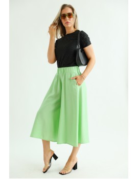 VALERIE Linen Trousers - Green