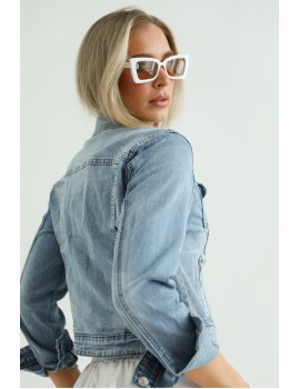 JENNY Embroidered Denim Jacket