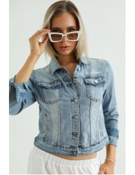 JENNY Embroidered Denim Jacket