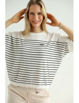 LANA Summer Knit Top - Black