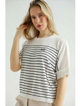 LANA Summer Knit Top - Black