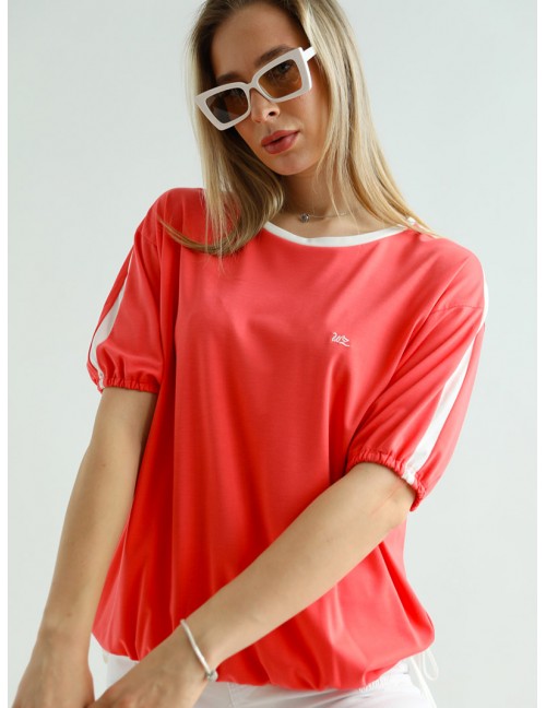 Side Knot Top - Watermelon