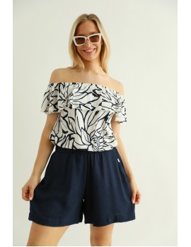 Patterned Shirt - White