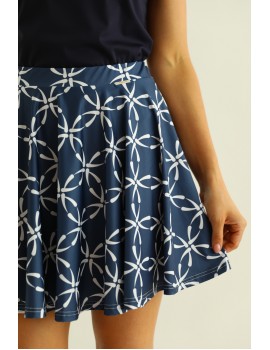 TALLIE Print Skirt - Sötétkék
