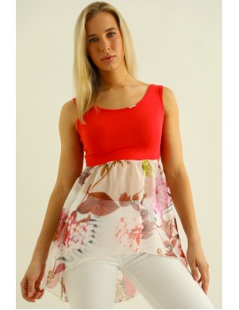 ISABEL Top - Coral