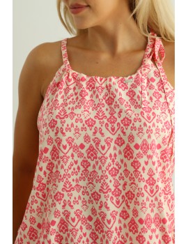 LIDIA Top - Pink Print