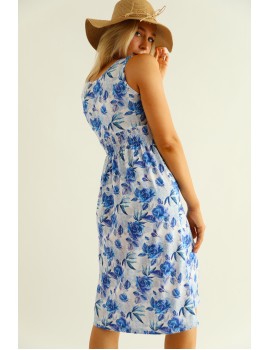 TIANA Dress - Blue Rose