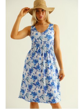 TIANA Dress - Blue Rose
