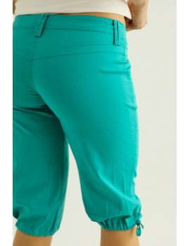 VINTAGE Cotton Trousers - Turquoise