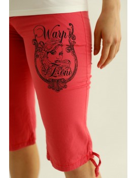 VINTAGE Cotton Trousers - Coral