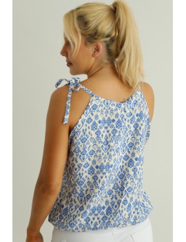 LIDIA Top - Blue Print