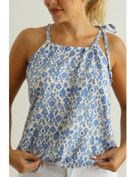 LIDIA Top - Blue Print