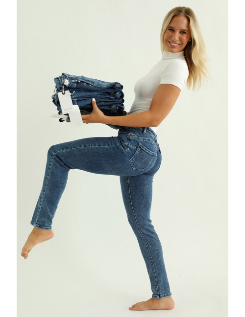 ARIANNA - Hímzett Farmernadrág