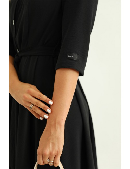 LUNA Shirt Dress - Black