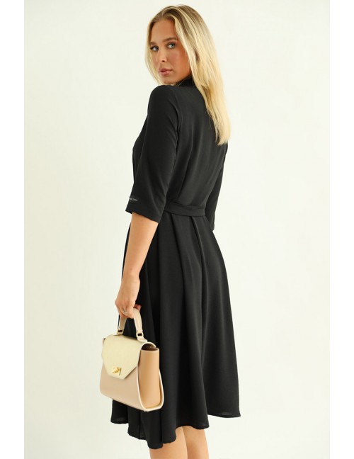 LUNA Shirt Dress - Black