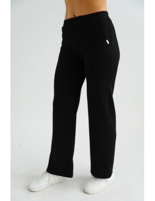 VALERIE Gumis Derekú Nadrág - Fekete VALERIE Gumis Derekú Nadrág - Fekete