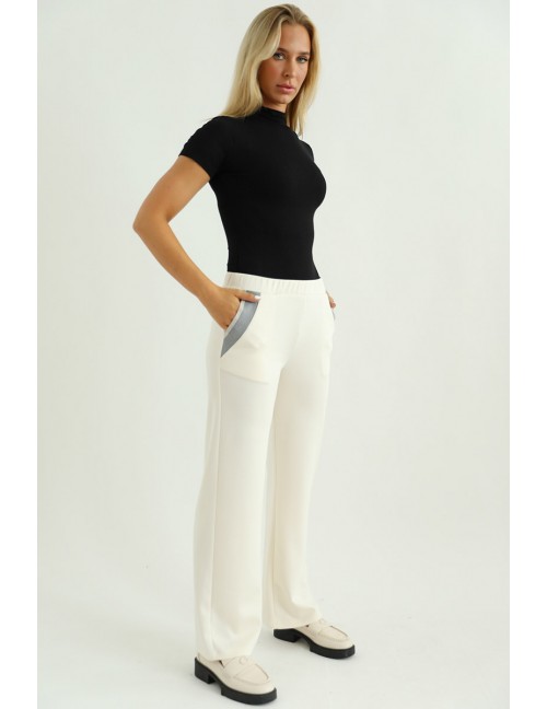 ARIA Elastic Trousers - Butter
