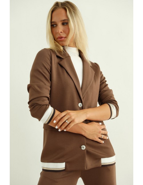 CINZIA Blazer - Chocolate