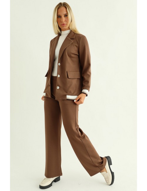 CINZIA Blazer - Chocolate