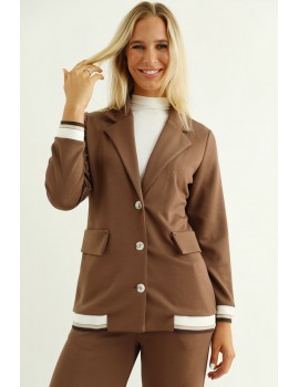 CINZIA Blazer - Chocolate