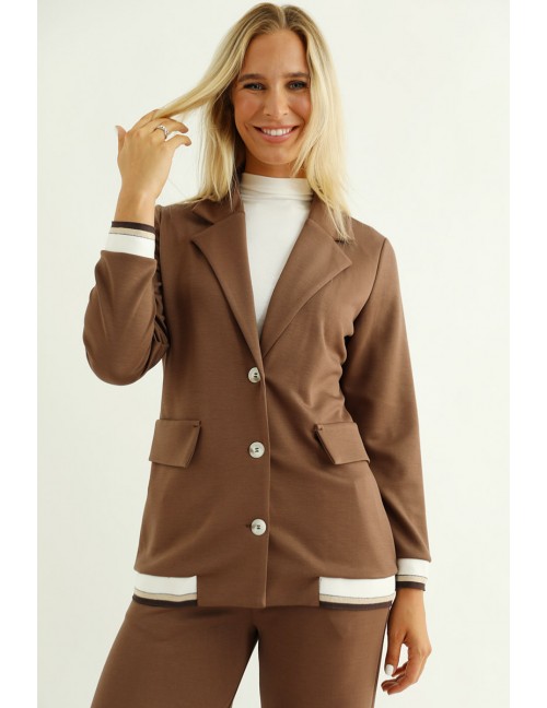 CINZIA Blazer - Chocolate