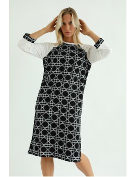 TELONOLA Dress - Black/White