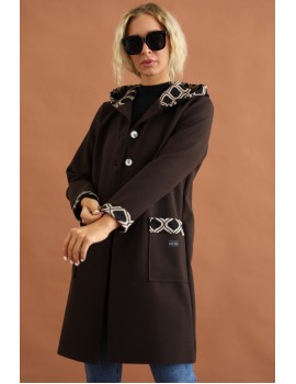 DELONI Coat - Dark Brown