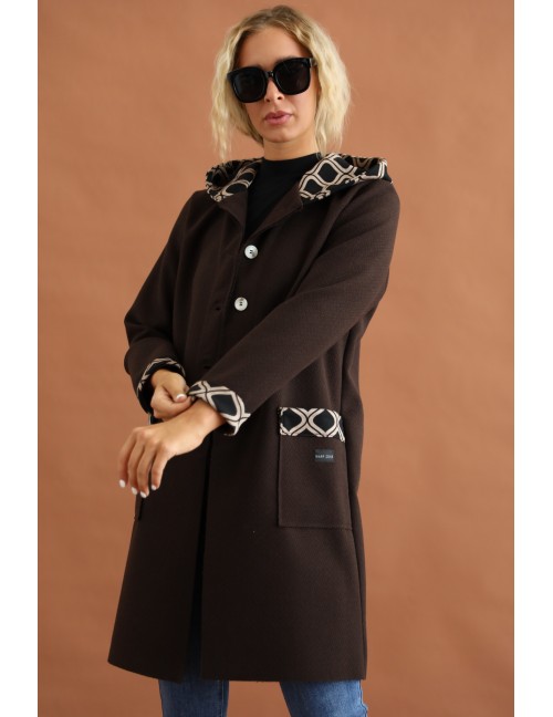 DELONI Coat - Dark Brown DELONI Coat - Dark Brown