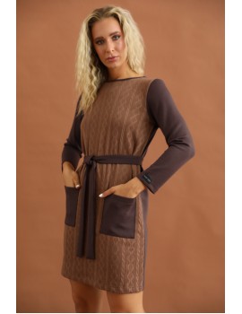TULIA Dress - Brown