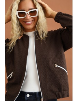 TELMINA Jacquard Dzseki - Barna