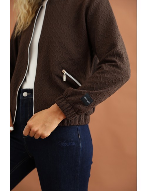 TELMINA Jacquard Dzseki - Barna