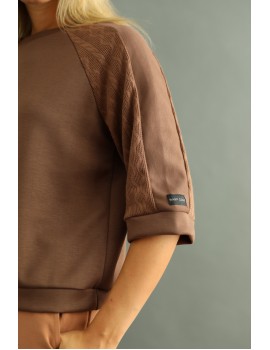 ELETINE Top - Brown