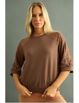 ELETINE Top - Brown