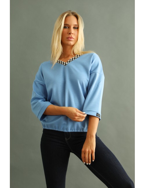 ELETINE Top - Blue