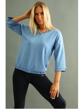 ELETINE Top - Blue