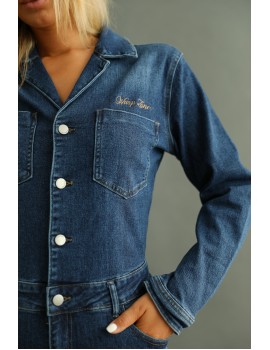 NILANA - Embroidered Denim Overall