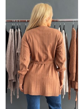 KELLY Knit Cardigan - Peanut