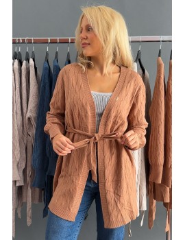 KELLY Knit Cardigan - Peanut