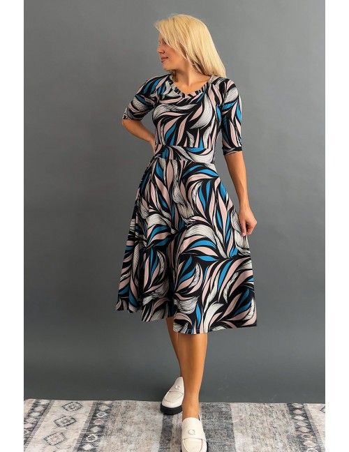 ELINE Print Dress - Blue ELINE Print Dress - Blue