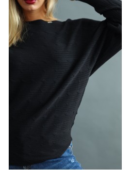 DELMINIA Knit Jumper - Black