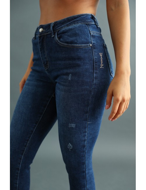 DALMA - Embroidered Skinny Jeans