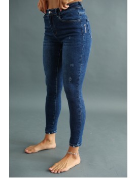 DALMA - Embroidered Skinny Jeans