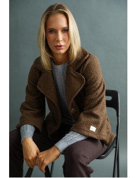 NOMORA Buklé Kabát - Barna