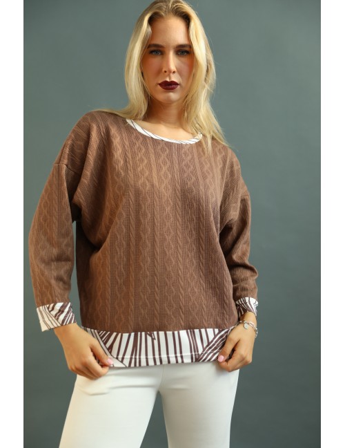 TEMERINA Top - Brown TEMERINA Top - Brown