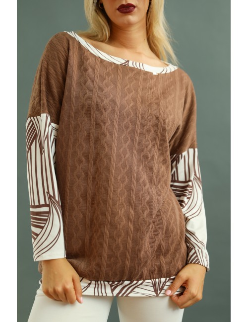 DELEMINA Felső - Barna DELEMINA Felső - Barna