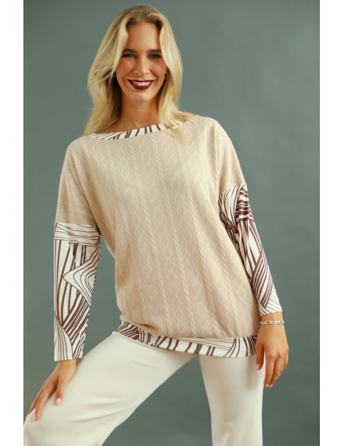 DELEMINA Top - Beige