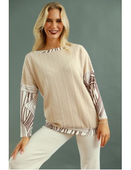 DELEMINA Top - Beige