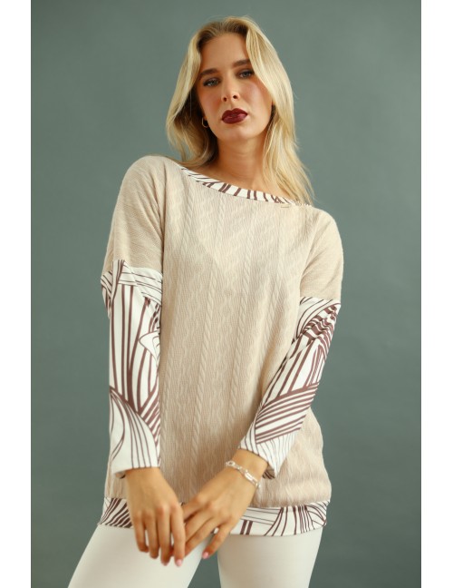 DELEMINA Top - Beige